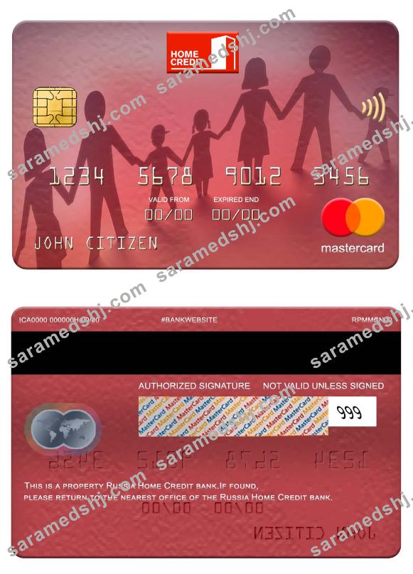 Russia Home Credit bank mastercard